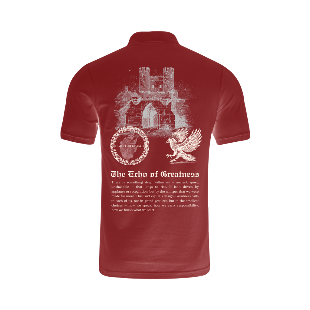 (1 OF 100 FFL) THE ECO OF GREATNESS "EXCLUSIVE" TEE IN DARK RED