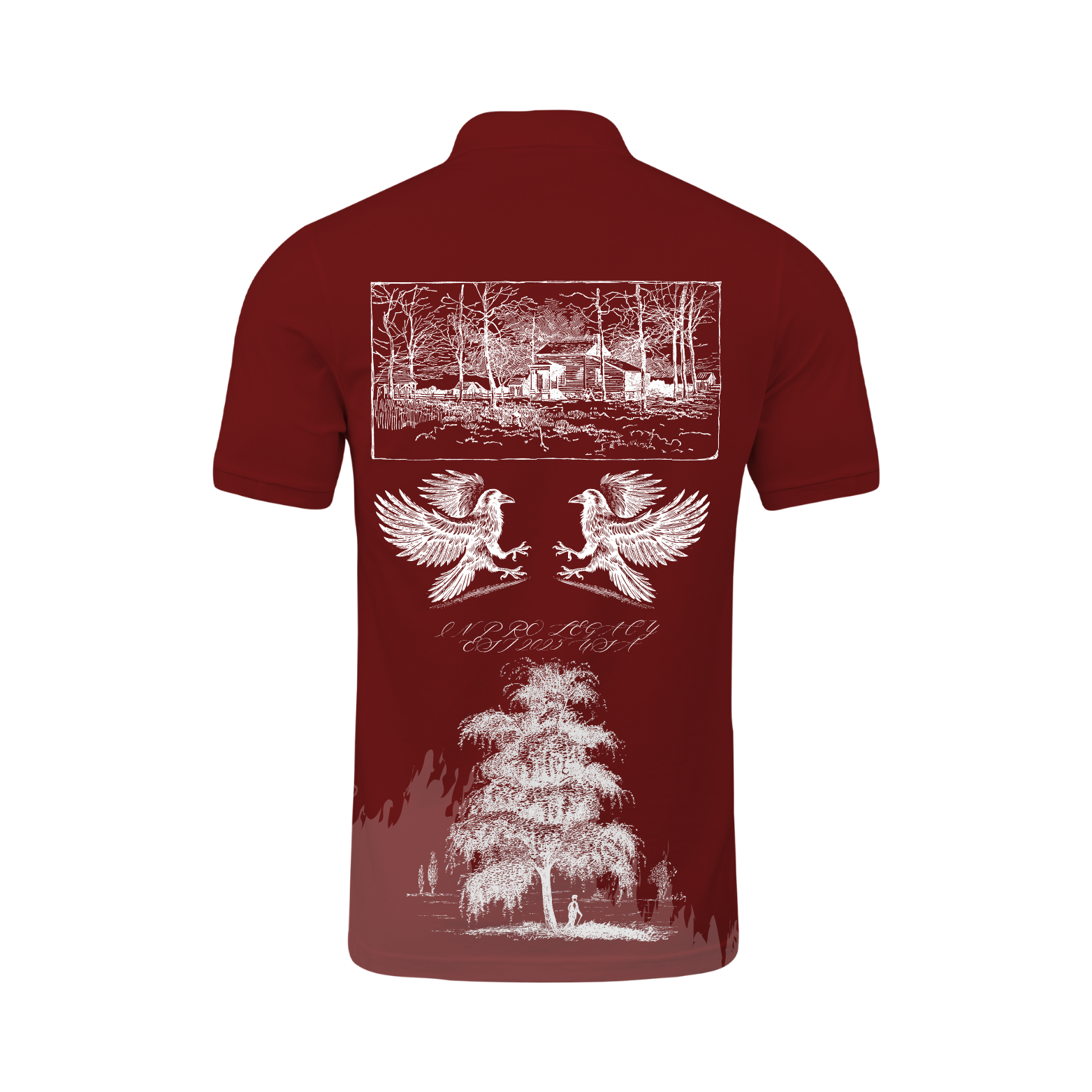 (1 OF 100 FFL) SPOILS OF WAR "EXCLUSIVE" TEE IN DARK RED